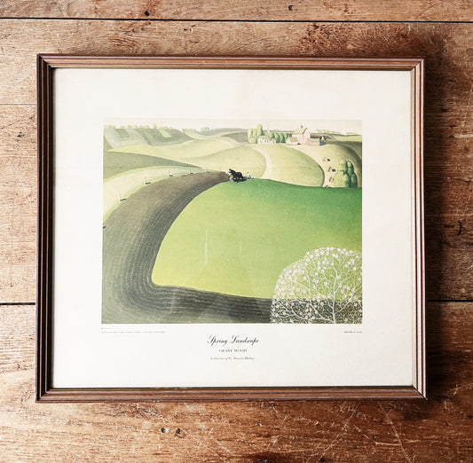 Vintage 1930s Grant Wood Litho