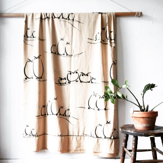 Vintage Owl Top Sheet