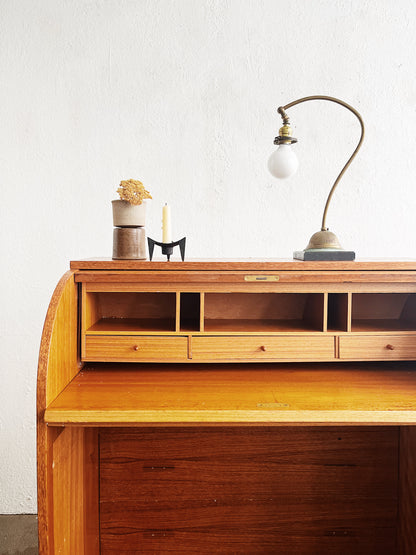Vintage Ostergaard Style Roll Top Desk