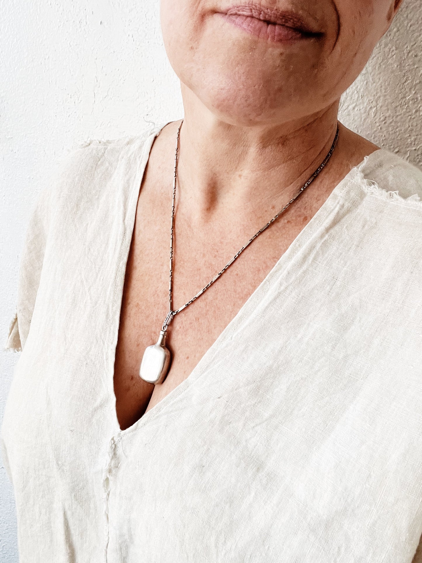 Vintage Sterling Perfume Pendant