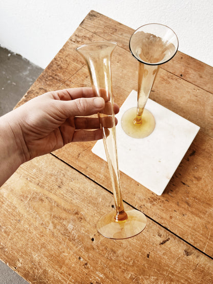 Vintage Blown Glass Flutes
