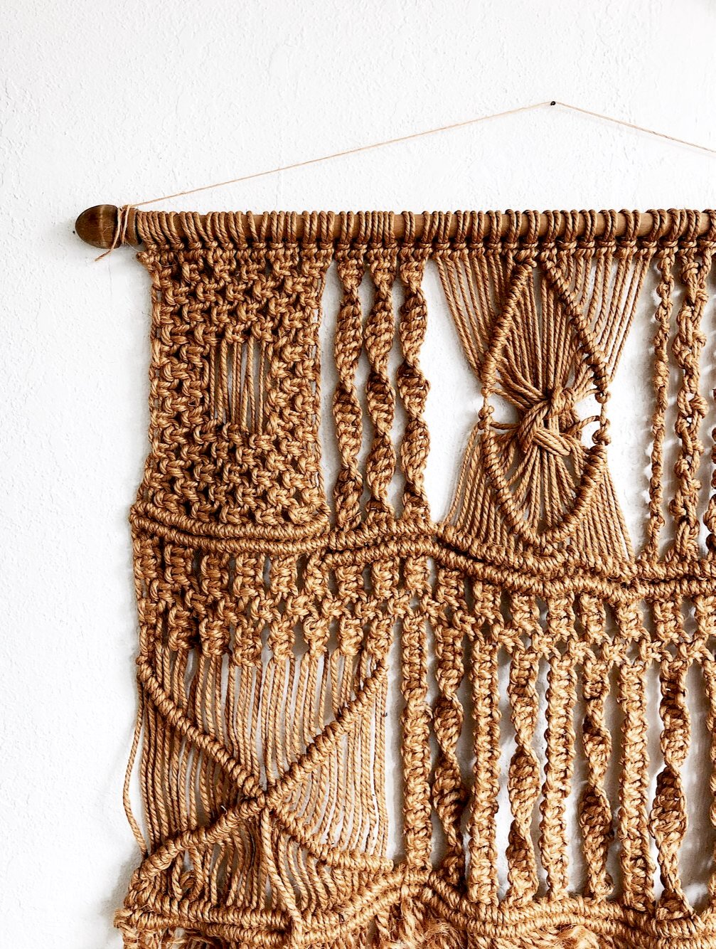 Vintage Macrame Curtain