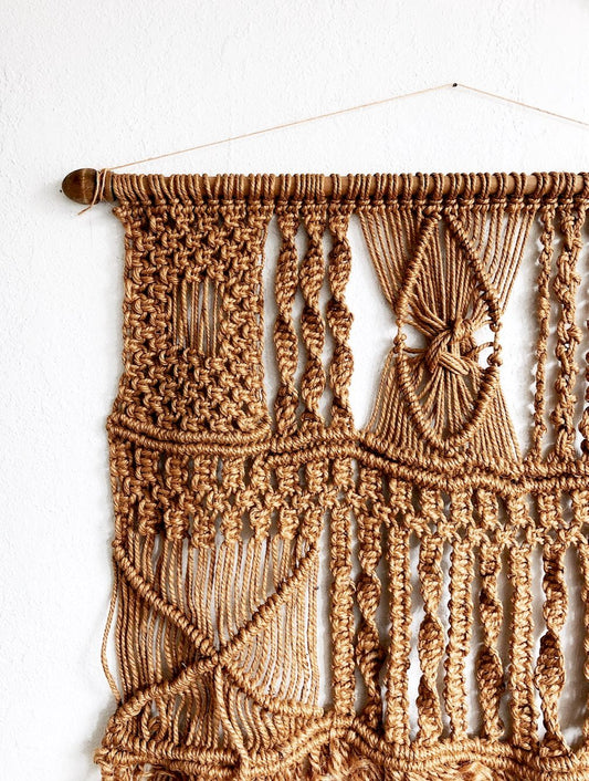 Vintage Macrame Curtain
