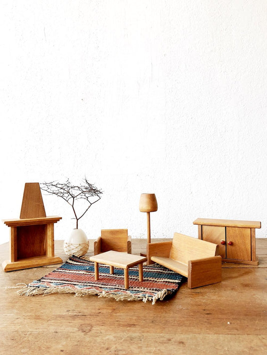 Vintage Handmade Dollhouse Furniture