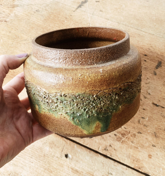 Vintage Handmade Stoneware Pot/Vessel