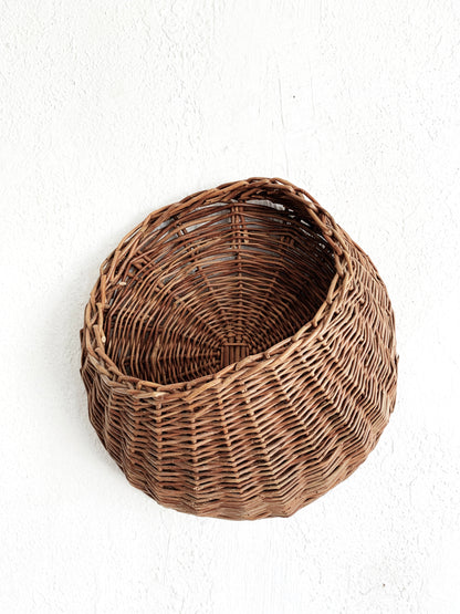Asymmetrical Vintage Wall Basket