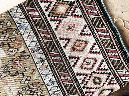 Vintage Turkish Wool Tribal Rug