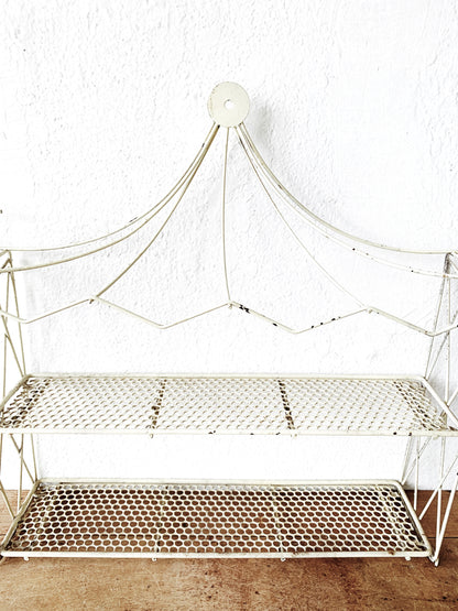 Mid Century Metal Wall Shelf