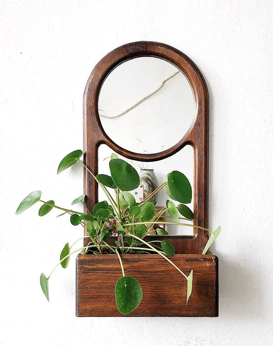 Vintage Mirrored Wall Planter