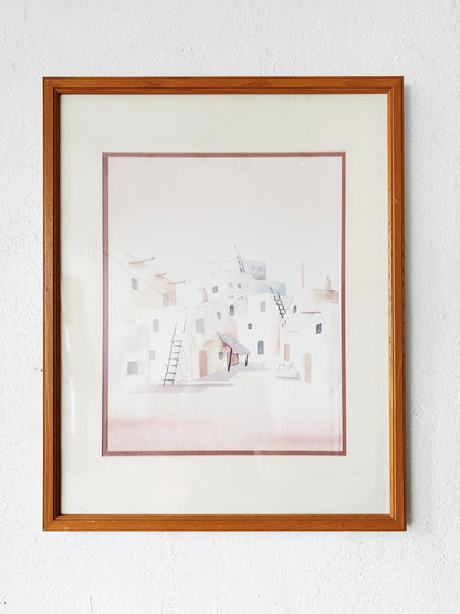 Large Vintage Framed Art Print