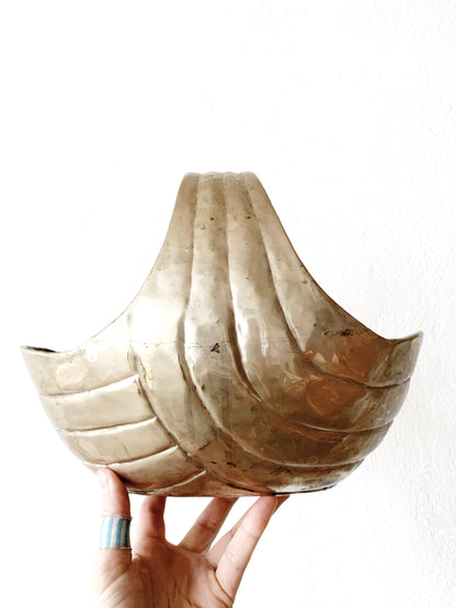 Vintage Brass Basket