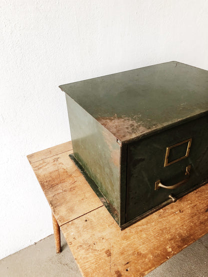 Vintage Military Issue File Cabinet