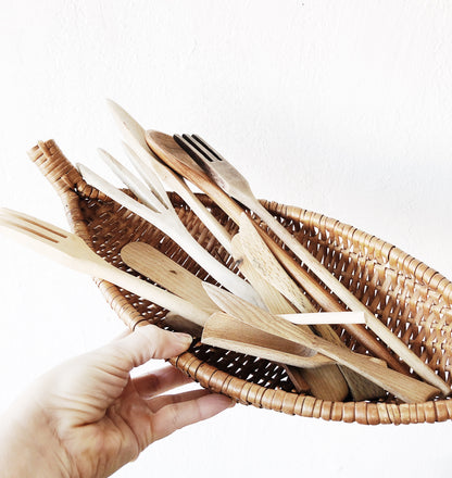 Collection of Vintage Wooden Utensils