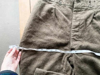 1960’s Button Fly Military Issue Wool Trousers