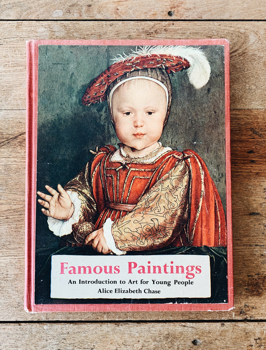 Famous Paintings Vintage Book