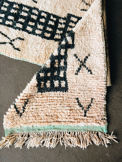 Long Vintage Moroccan Wool Runner