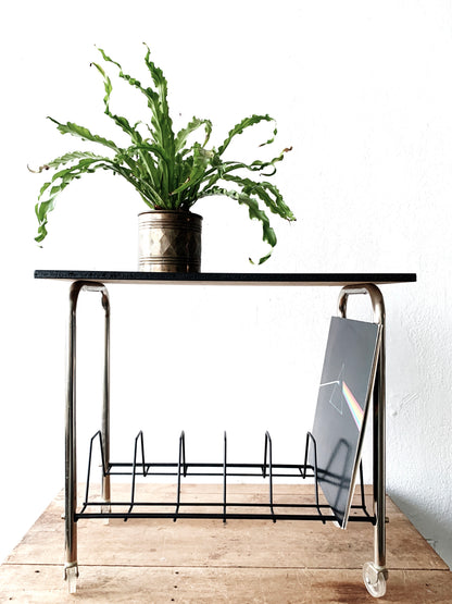 Mid Century Album Rack / Table