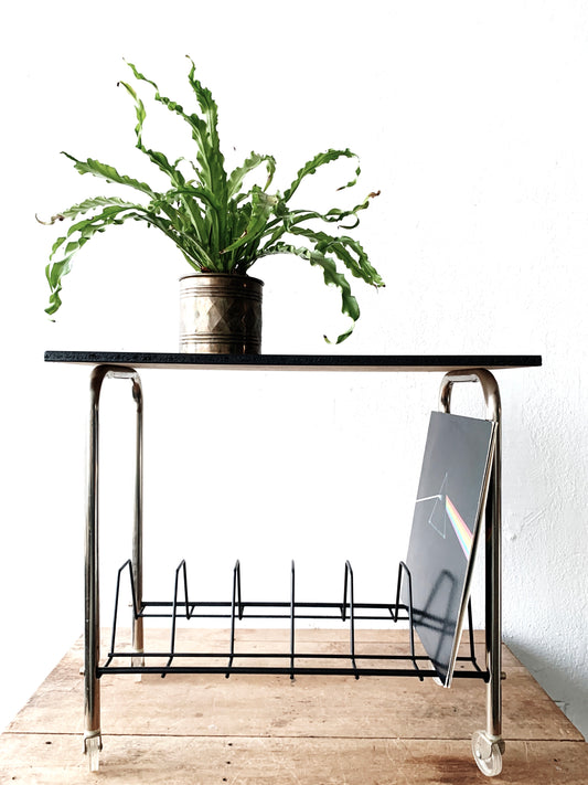 Mid Century Album Rack / Table