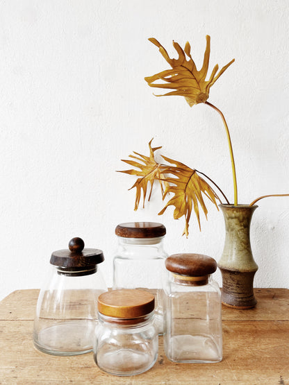 Vintage Glass Canister Set