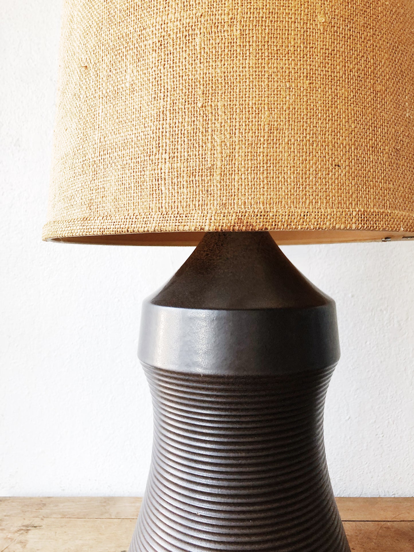 Large Vintage Stoneware Lamp