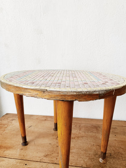 Mid Century Mosaic Tile Table