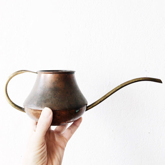 Vintage Brass and Copper Watering Can