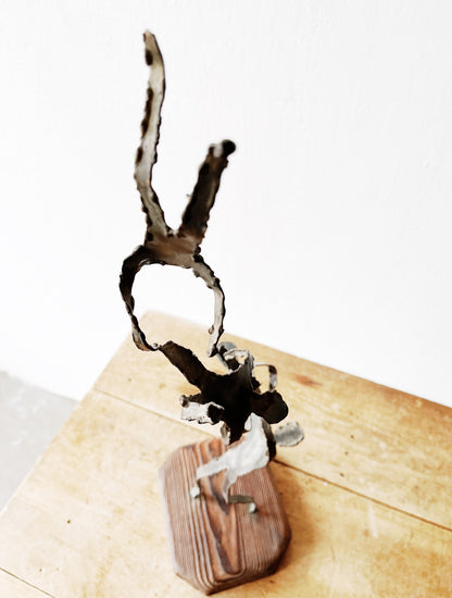 Vintage Brutalist Figural Sculpture