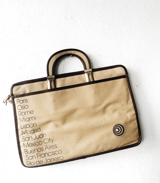 Vintage Canvas Briefcase/Tote