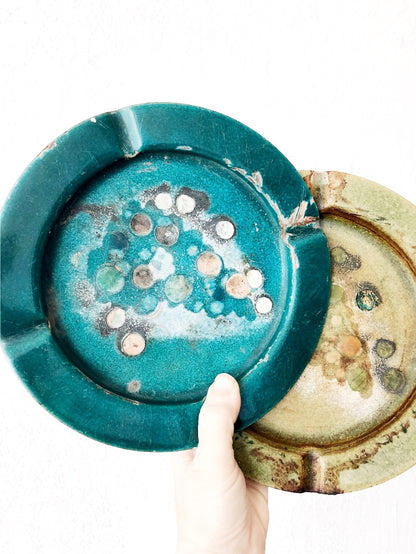 Vintage Enamel Ashtray