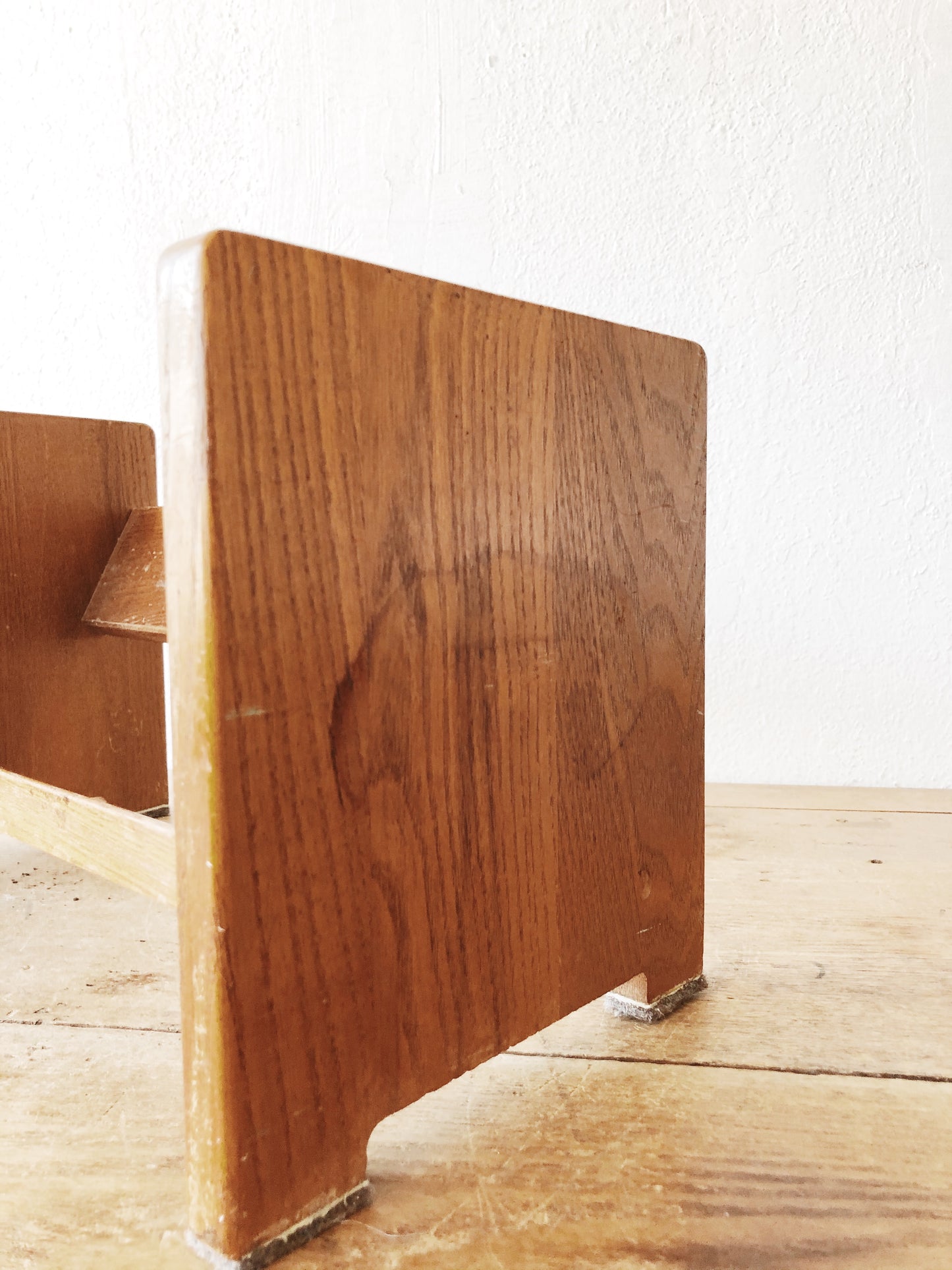 Vintage Oak Book Rack
