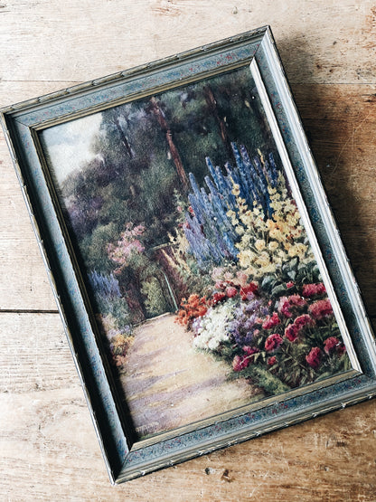 1920s Embossed Floral Print