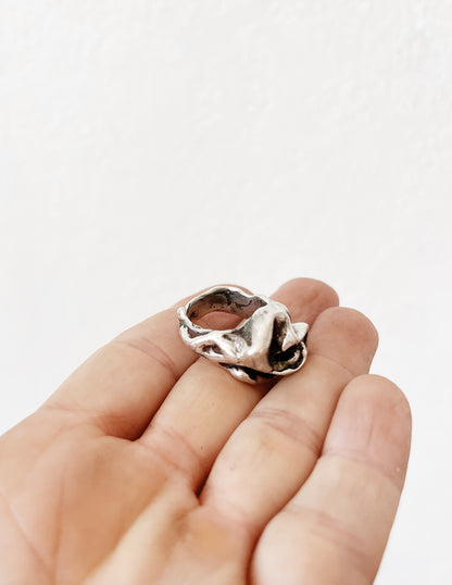 Vintage Mid Century Floral Ring