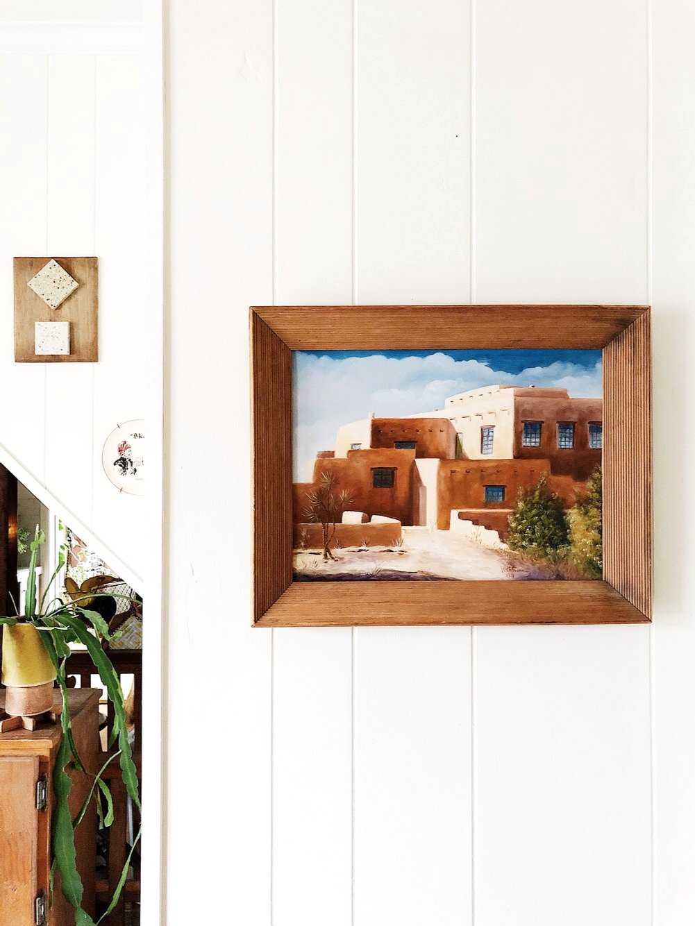 Vintage Framed Canvas Print