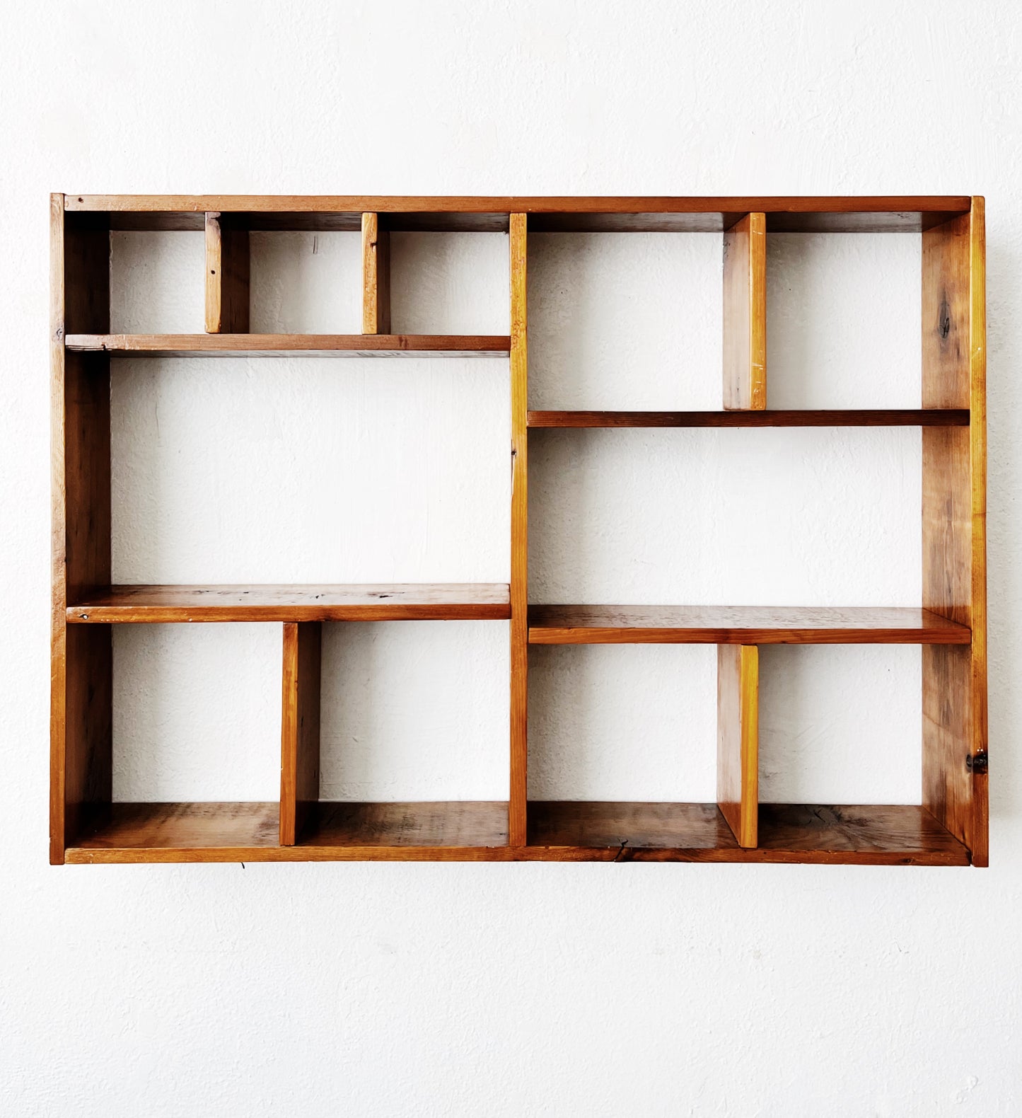 Large 1970s Handmade Cubby Shelf