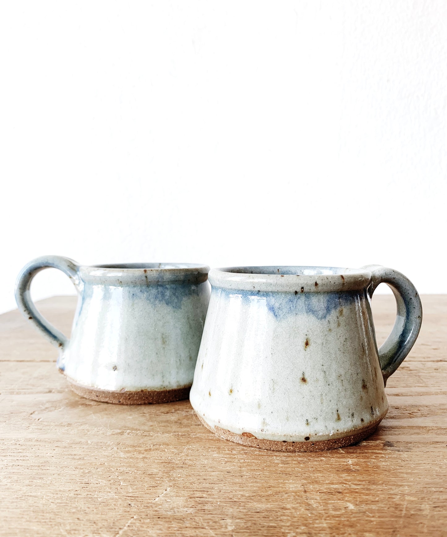 Handmade Stoneware Mug Pair
