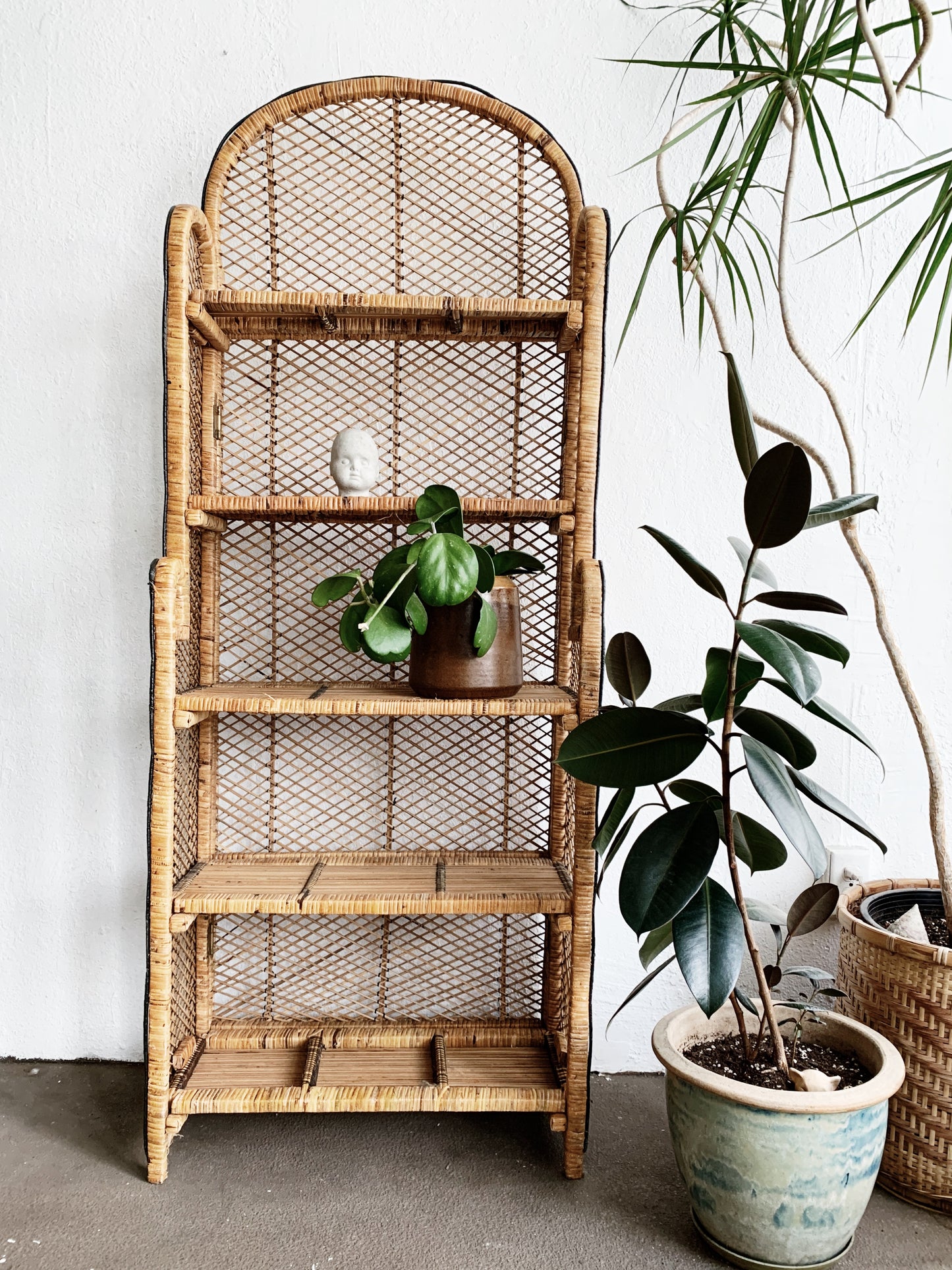 Vintage Wicker Shelf