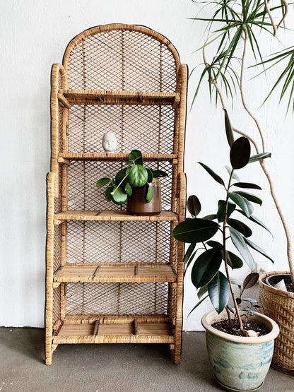 Vintage Wicker Shelf