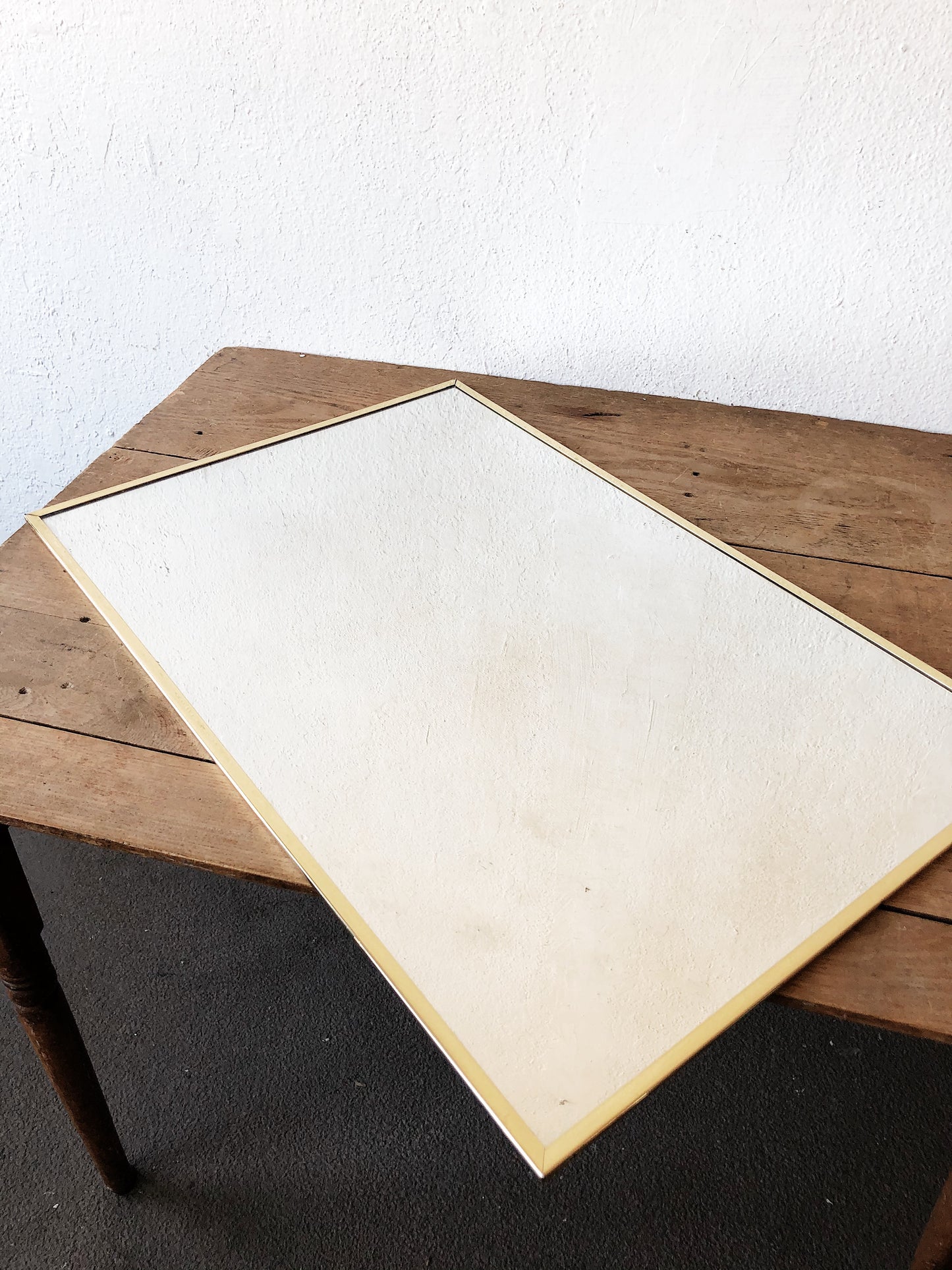 Minimal Brass Mirror