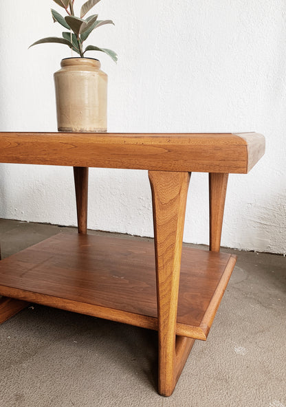 Mid Century Lane Alta Vista Walnut Side Table