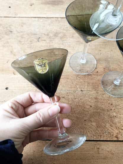 Mid Century Fantasy Cocktail Glasses