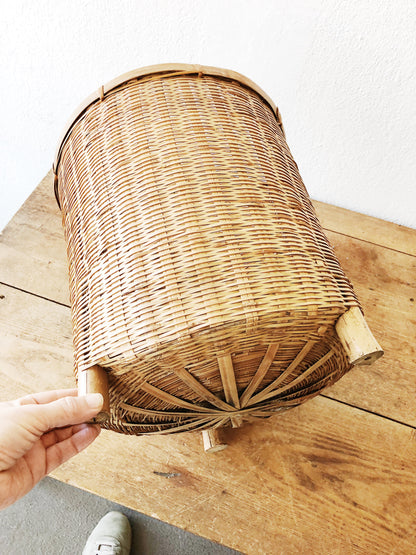 Oversized Bamboo Floor Planter