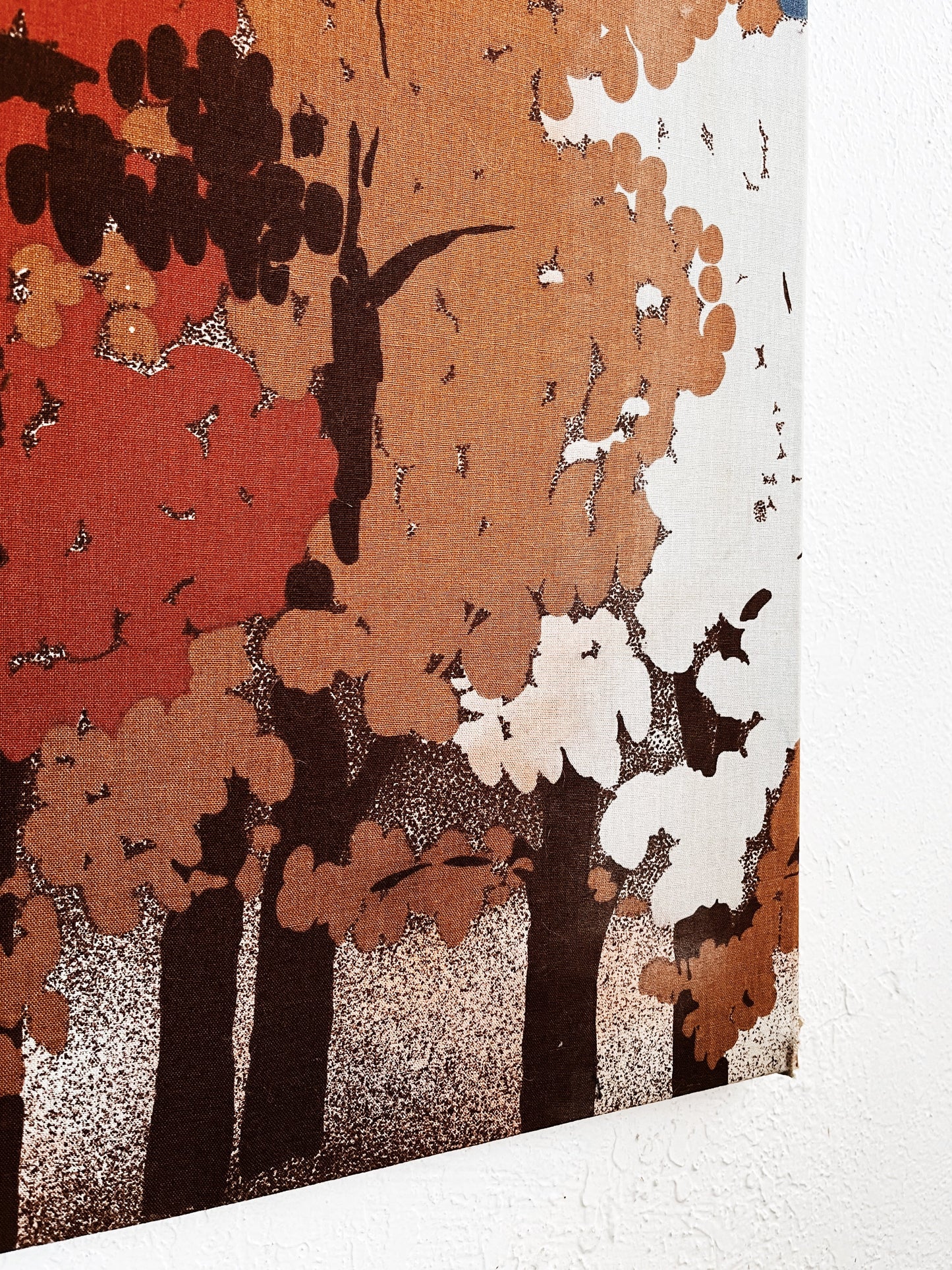 Vintage Textile Art Panel