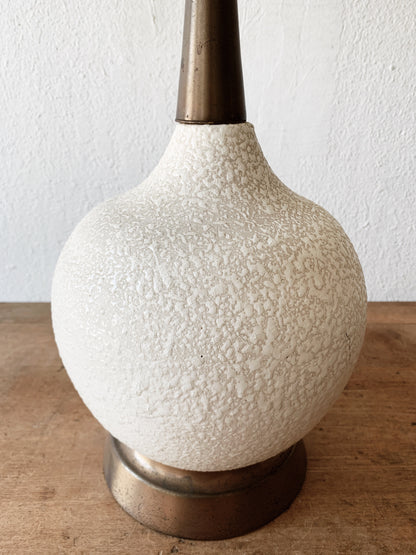 Mid Century Ceramic Lamp with Shade