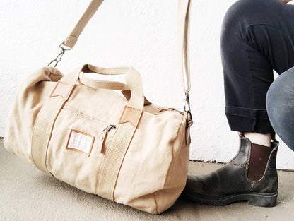 Vintage Deadstock Canvas Duffle and Overnight Bag