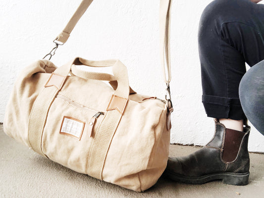 Vintage Deadstock Canvas Duffle and Overnight Bag