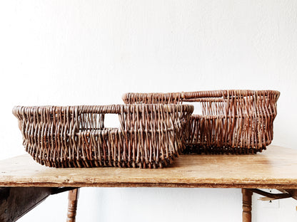 Nesting Woven Twig Baskets