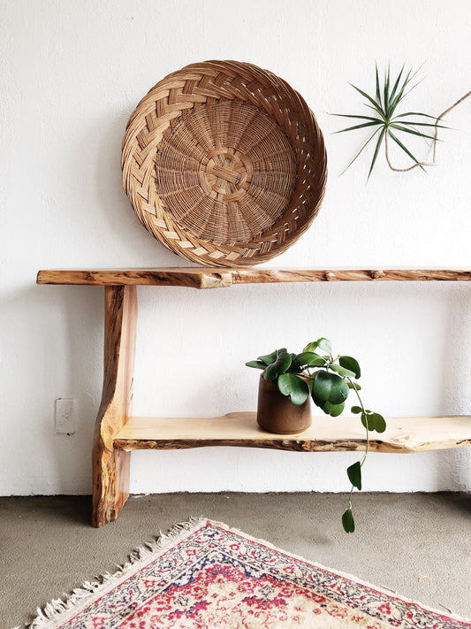 Handmade Live Edge Console Table