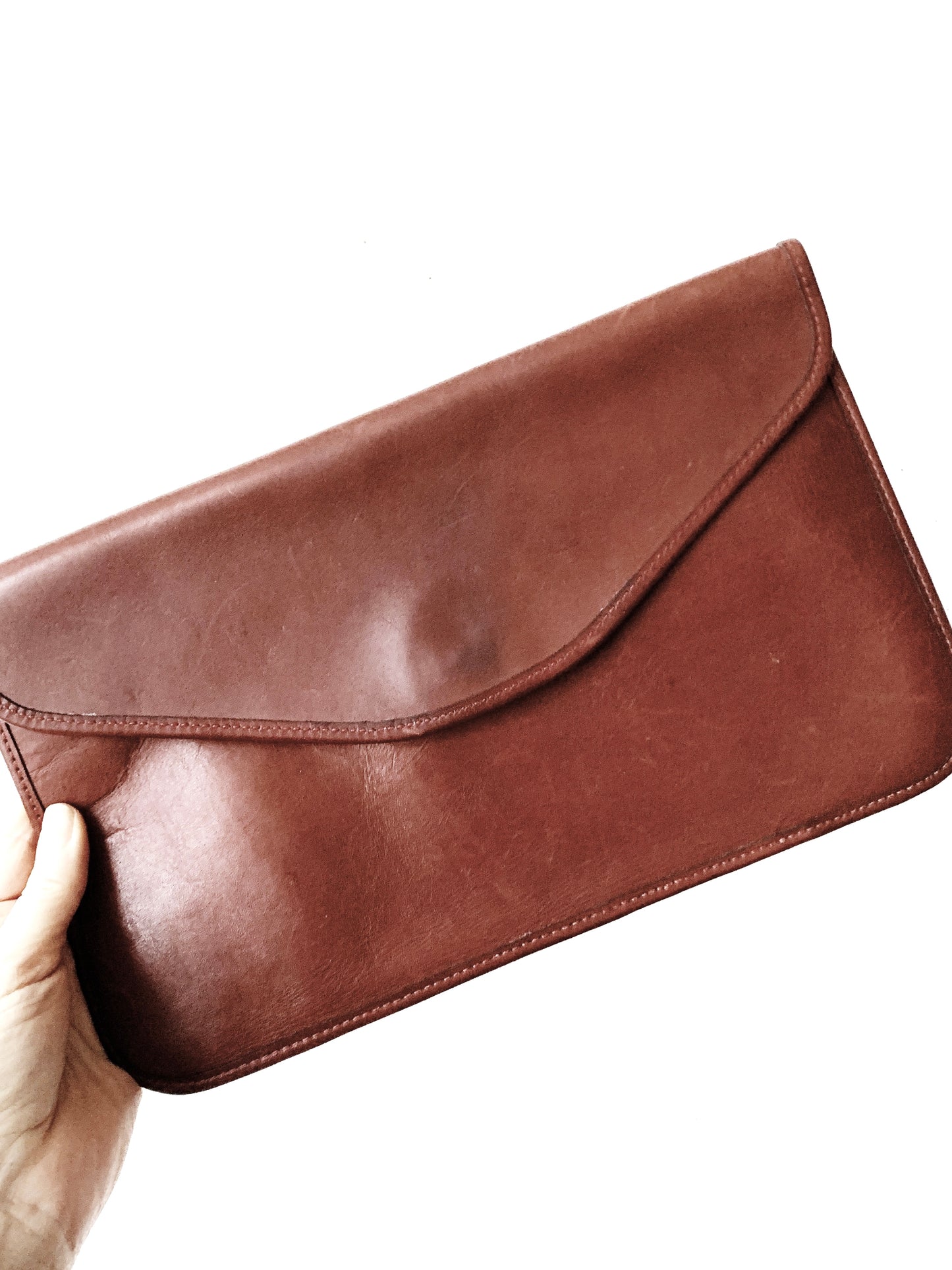Michael Green Leather Clutch