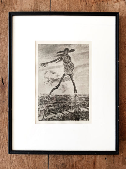 Original Vintage Framed Art Print