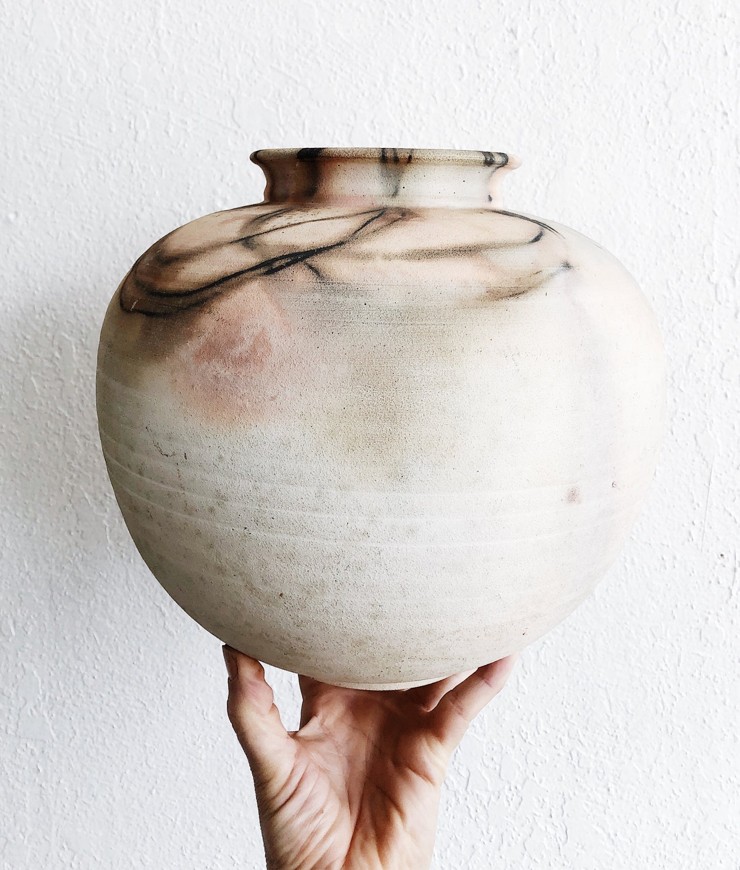 Stunning Large Vintage Raku Vessel